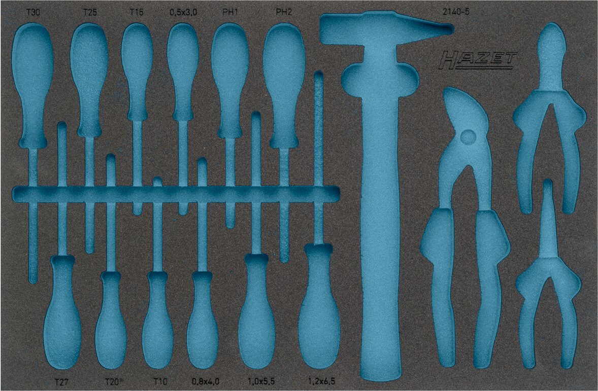 HAZET 2-Komponenten Weichschaumeinlage 163-330L ∙ L x B: 519 x 342 mm