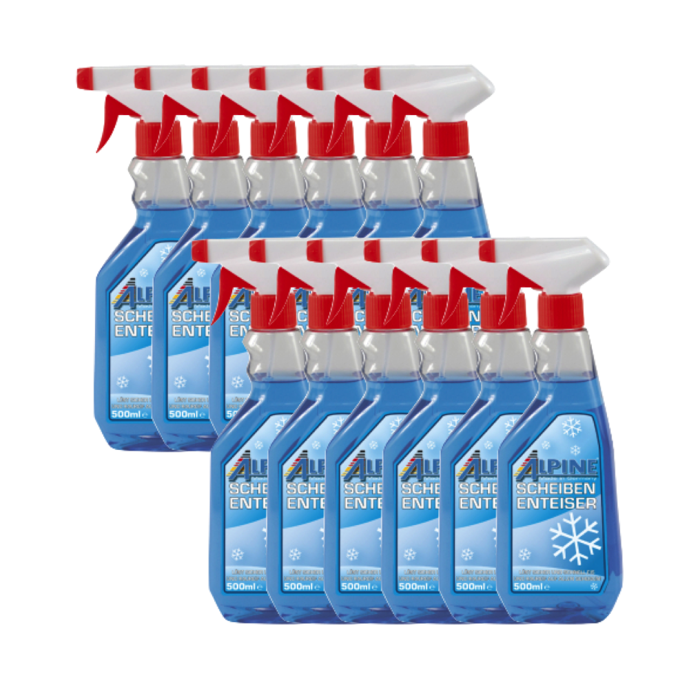 12x 500ml Alpine Scheiben-Enteiser mit Sprühkopf