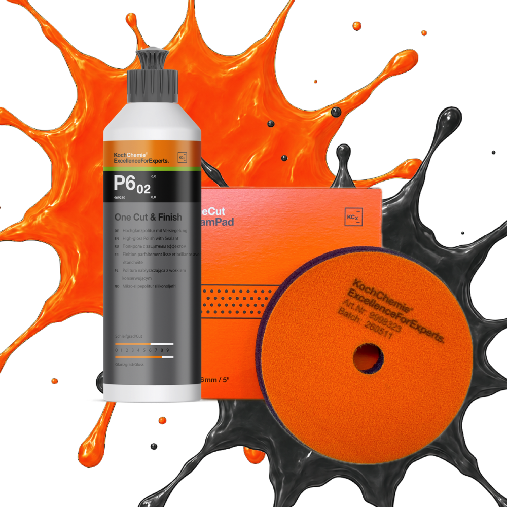 Koch Chemie One Cut & Finish P6.02+ Koch Polierpad Ø 126mm
