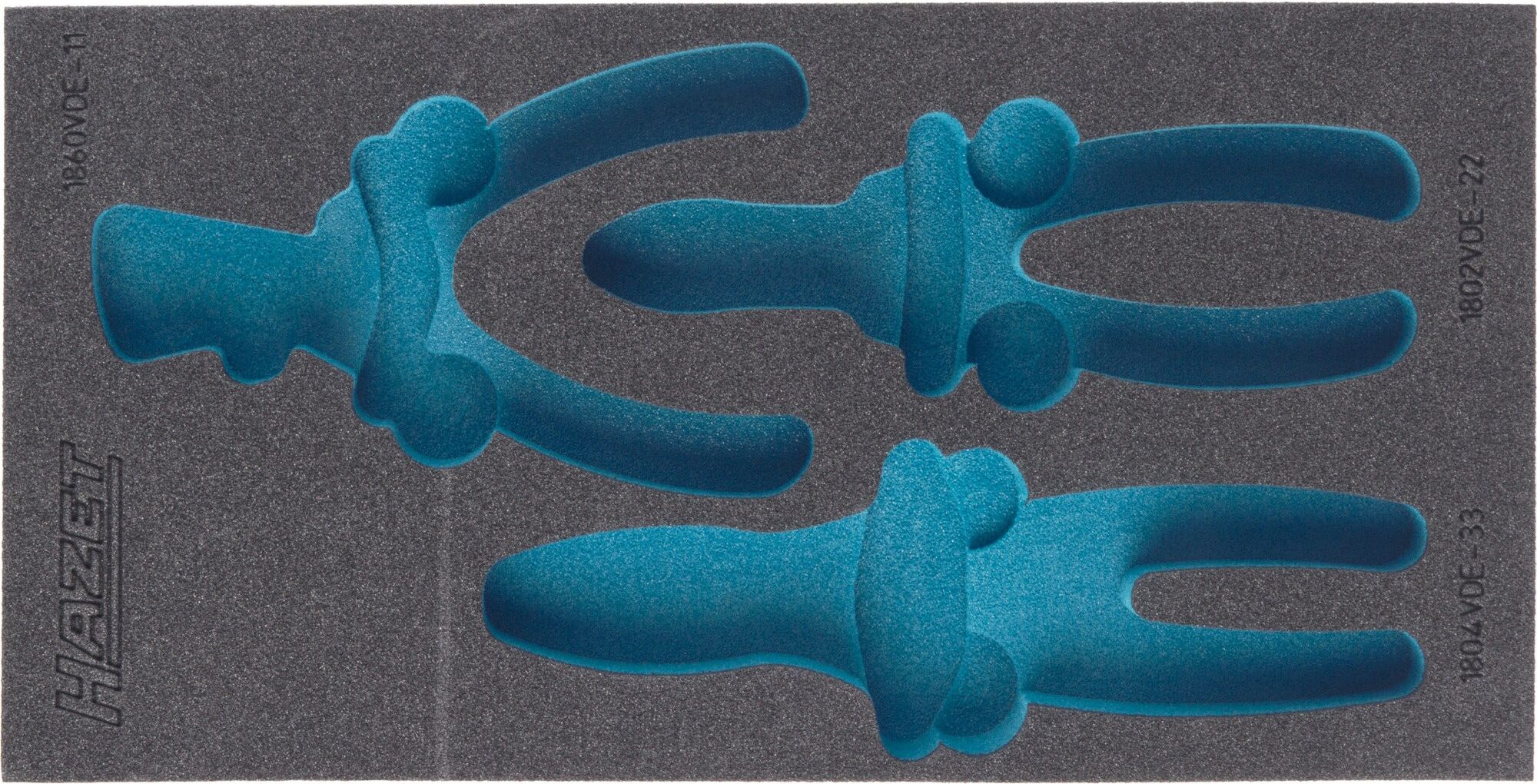HAZET 2-Komponenten Weichschaumeinlage 163-227L ∙ L x B: 342 x 172 mm