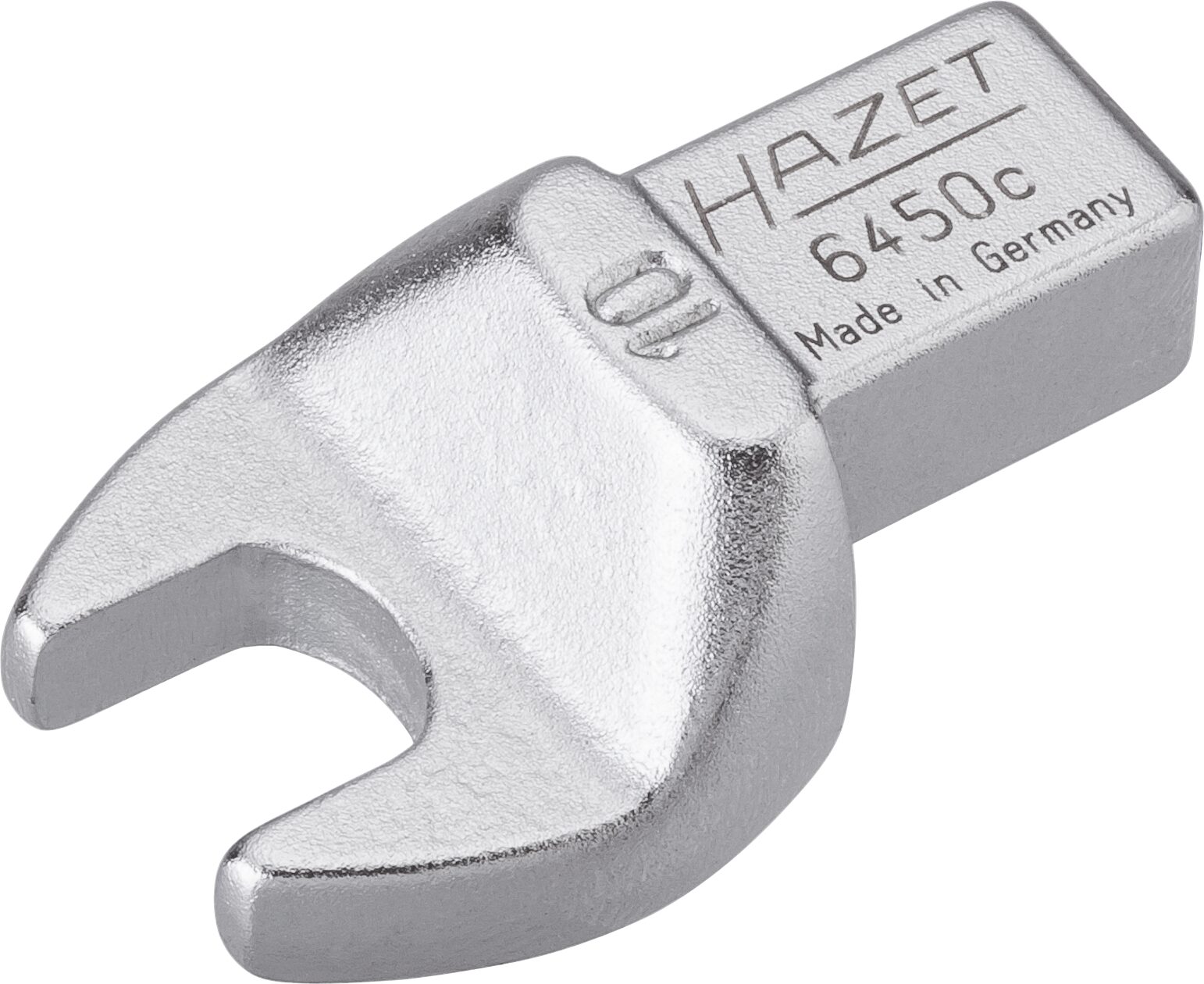HAZET Einsteck-Maulschlüssel 6450C-10 ∙ 9 x 12 mm Einsteck-Vierkant ∙ Außen Sechskant Profil ∙ SW 10 mm