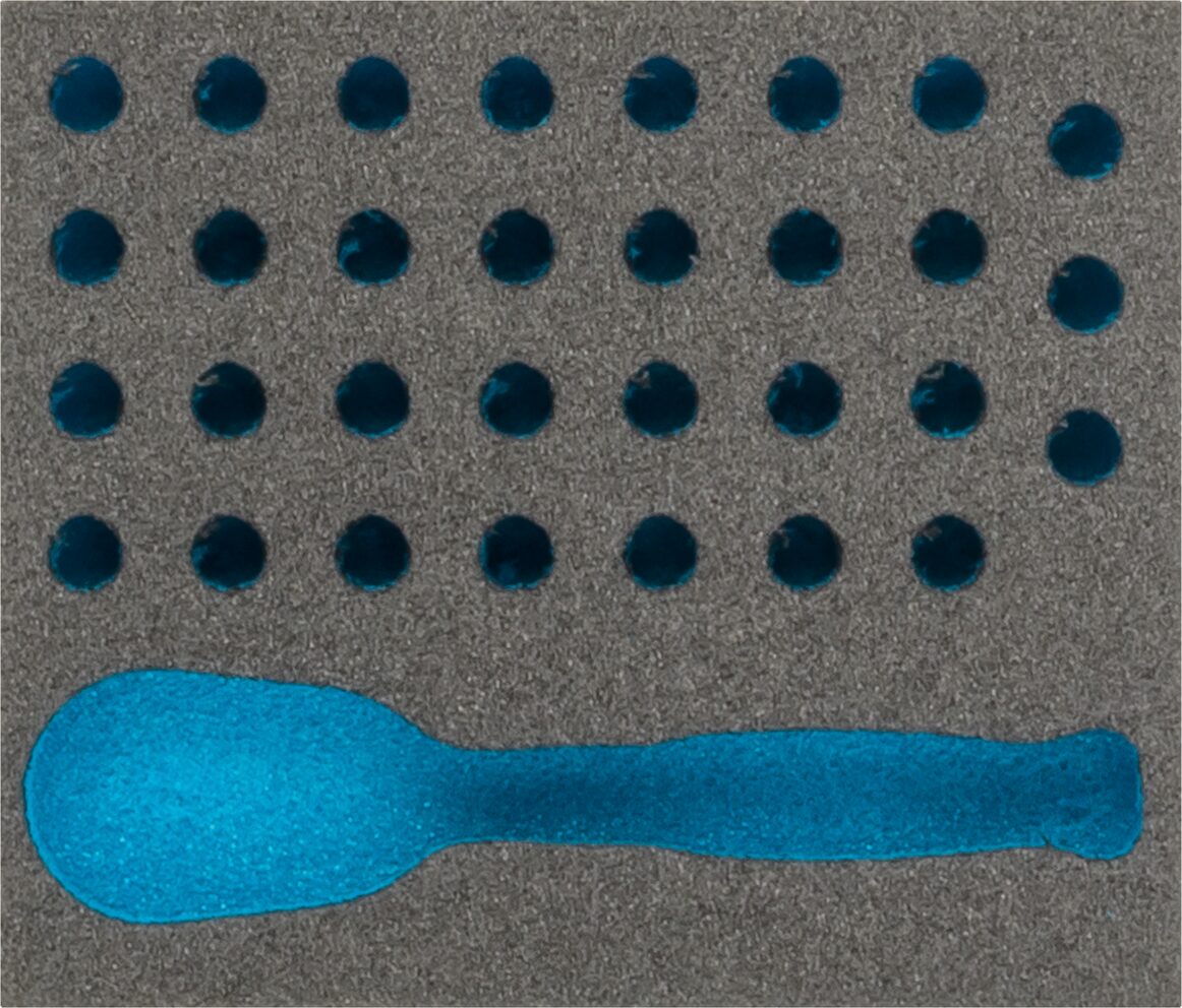 HAZET 2-Komponenten Weichschaumeinlage 163-384L ∙ L x B: 95 x 80 mm