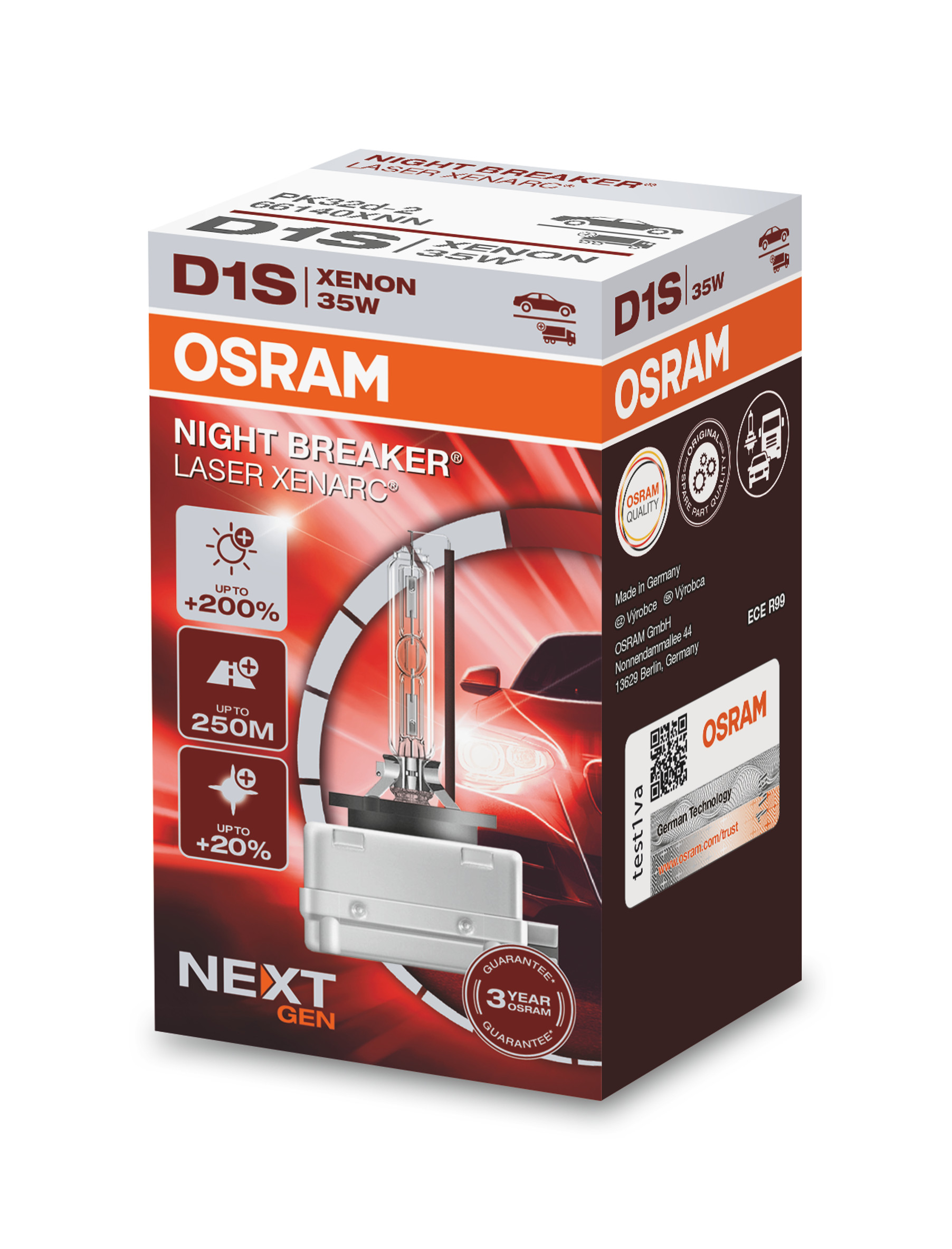 B-Ware D1S 12/24V XENARC® NIGHT BREAKER® LASER +220%