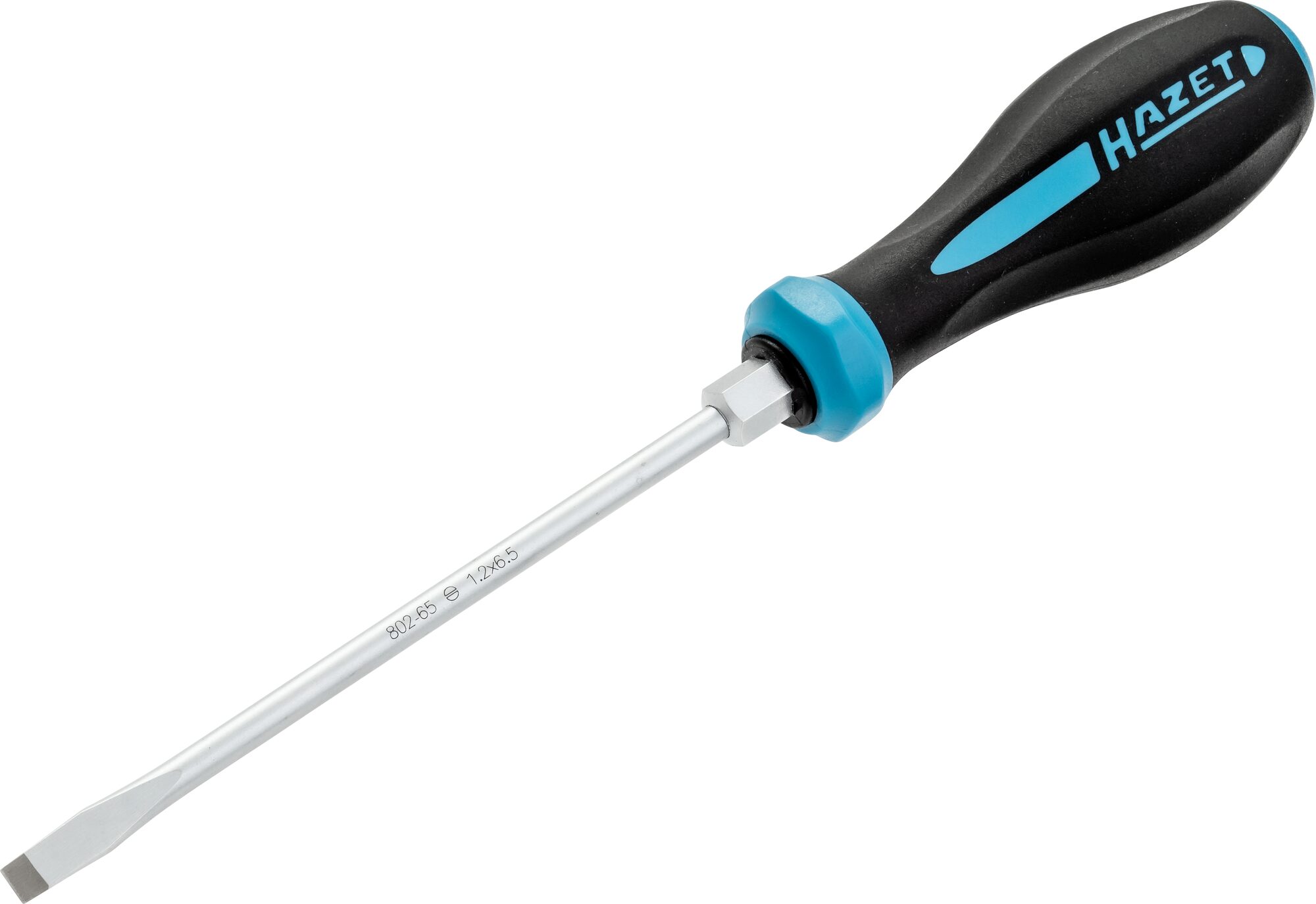 HAZET Schraubendreher HEXAnamic® 802-65 ∙ Schlitz Profil ∙ SW 1,2 x 6,5 mm