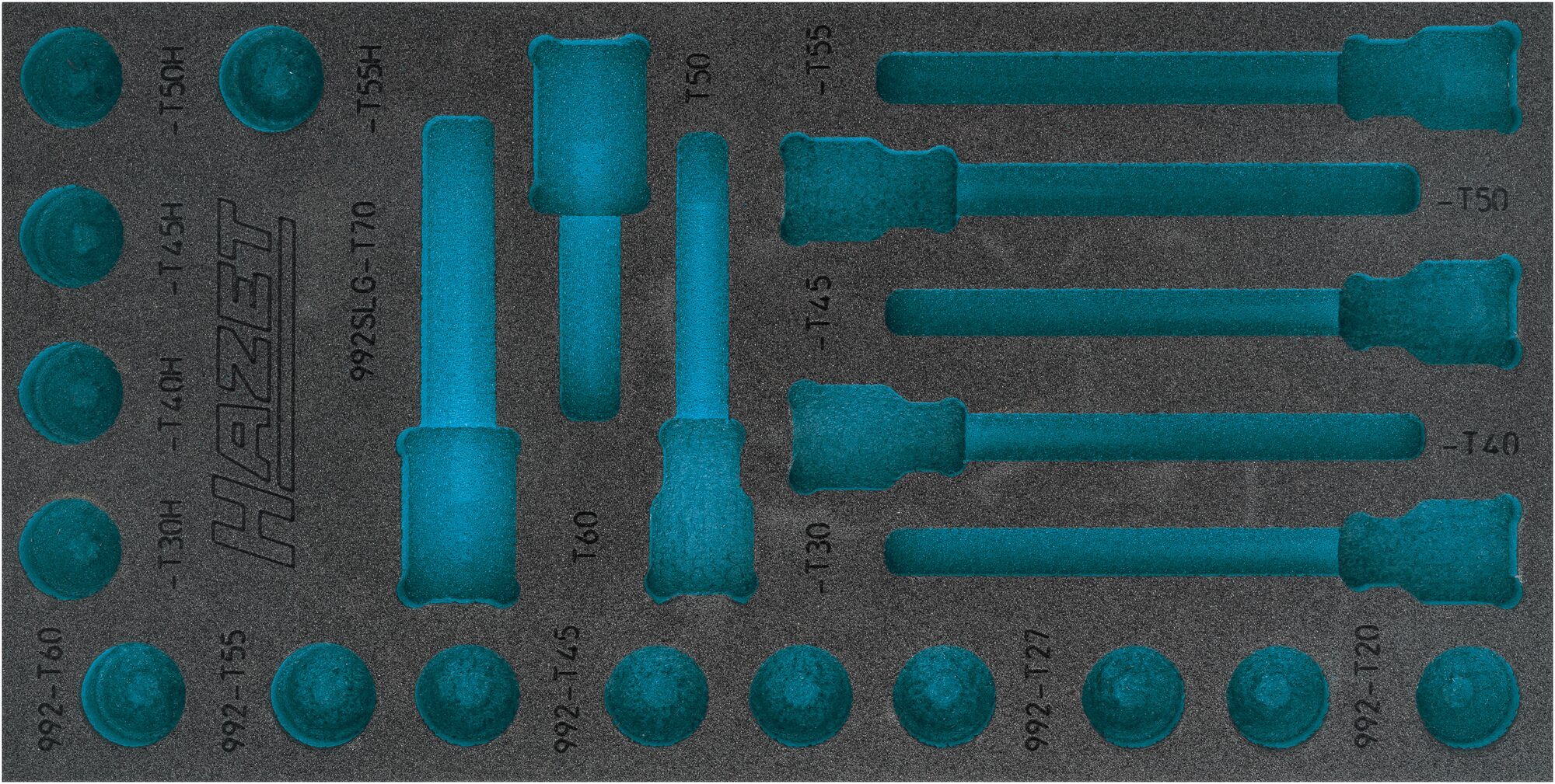 HAZET 2-Komponenten Weichschaumeinlage 163-492L ∙ L x B: 342 x 172 mm