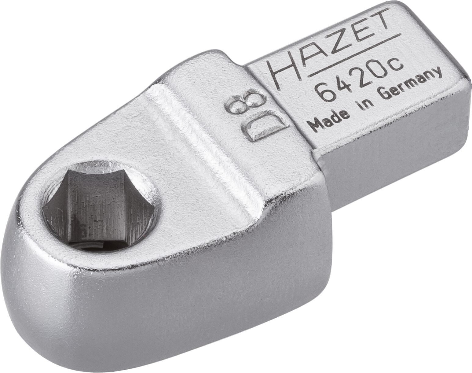 HAZET Einsteck-Halter für Bits 6420C ∙ 9 x 12 mm Einsteck-Vierkant ∙ 5/16 Zoll (8 mm) Sechskant∙ Länge: 41,5 mm