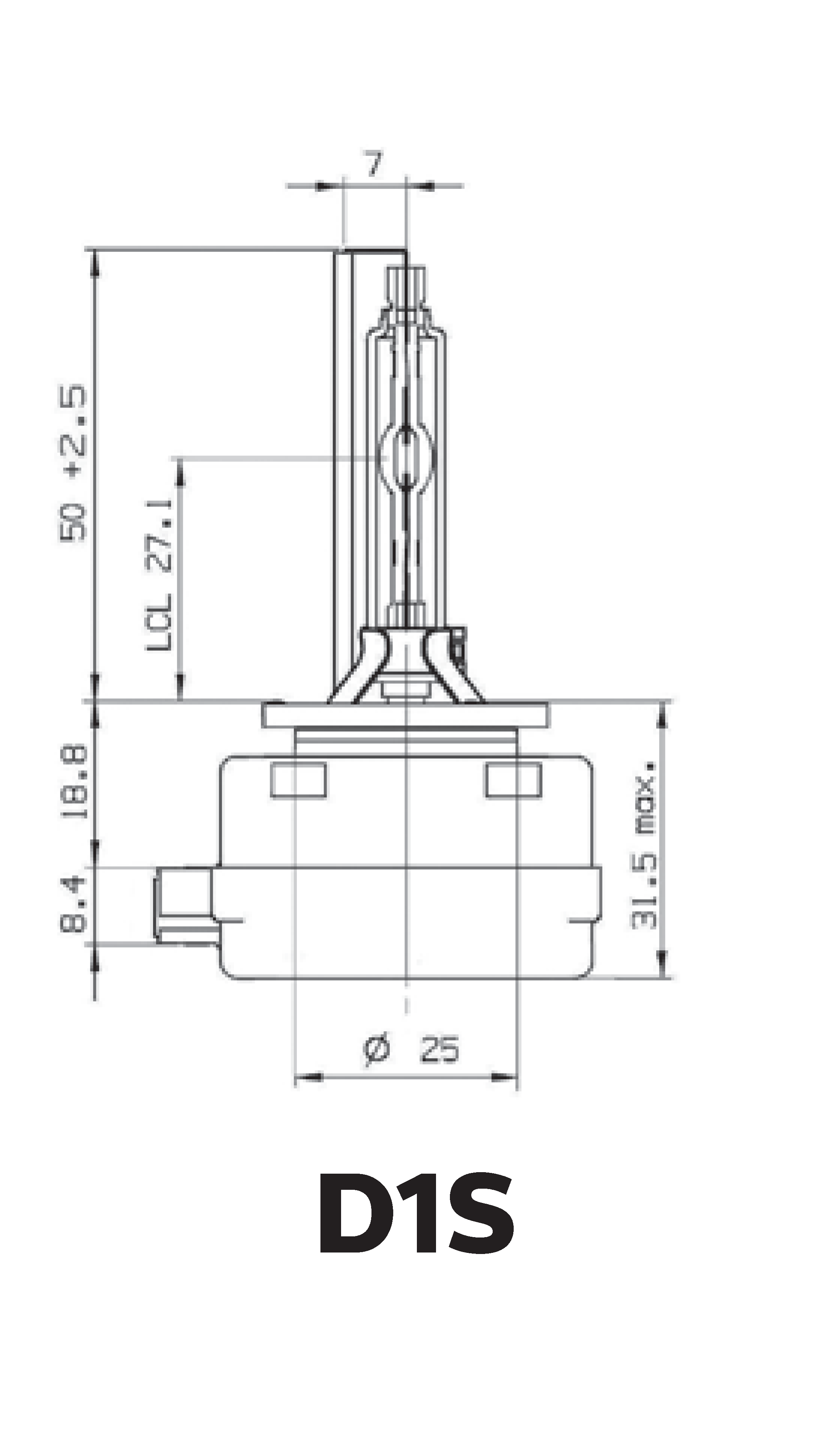 D1S Vision Xenon 85V 35W