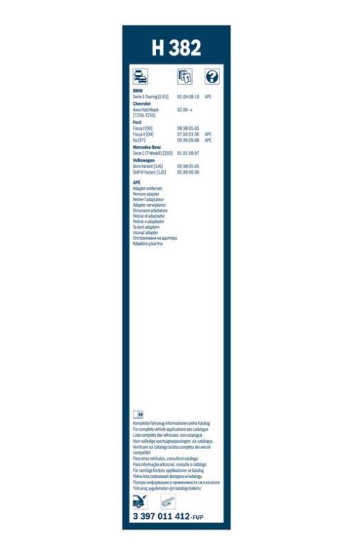 BOSCH 3 397 011 412 Wischblatt