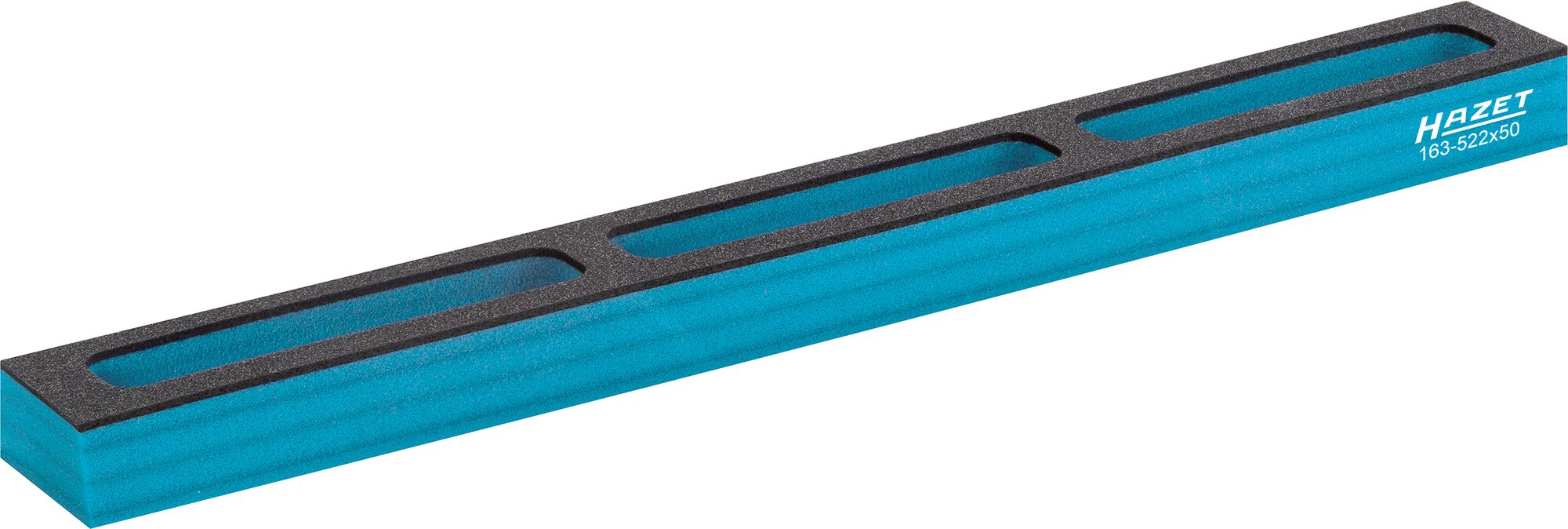 HAZET Weichschaumeinlage ∙ mit Kleinteilefächern 163-522X50 ∙ L x B x H: 522 x 50 x 33 mm