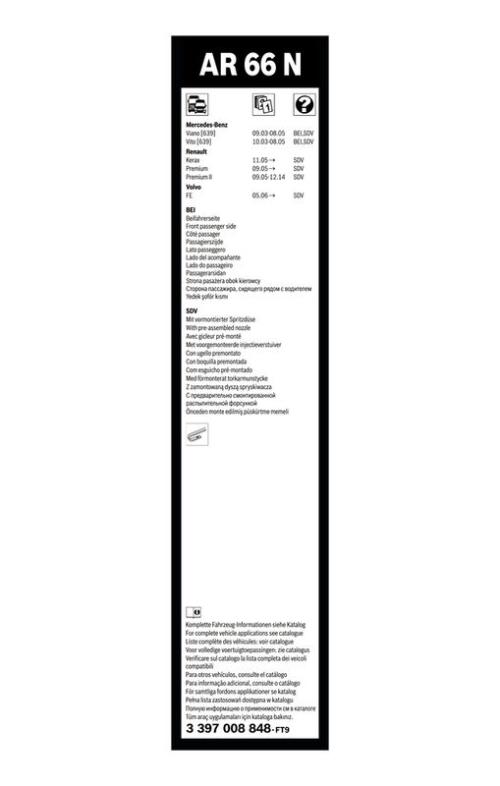 BOSCH 3 397 008 848 Wischblatt