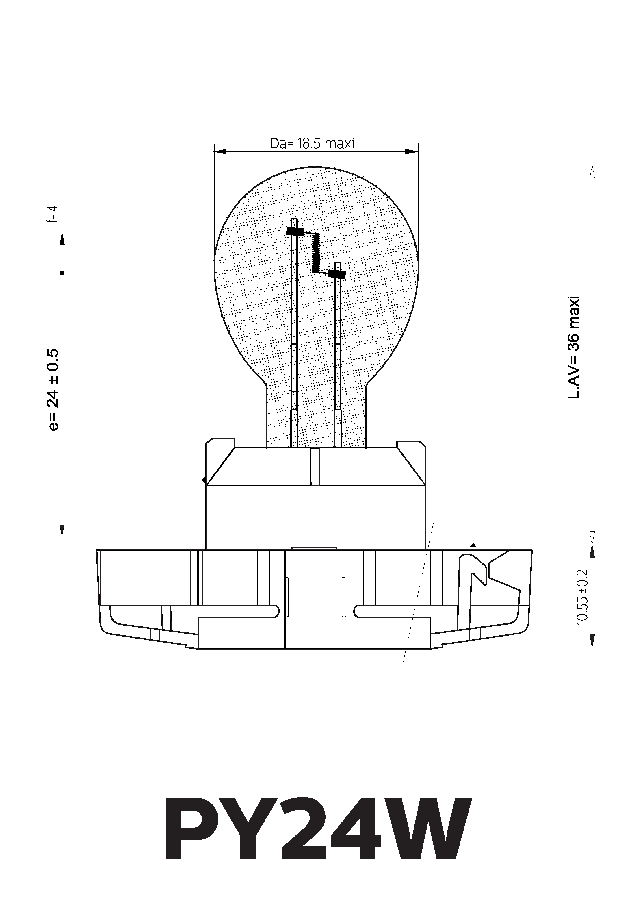 Philips PY24W Vision Signal und Innenbeleuchtung 12190NAC1