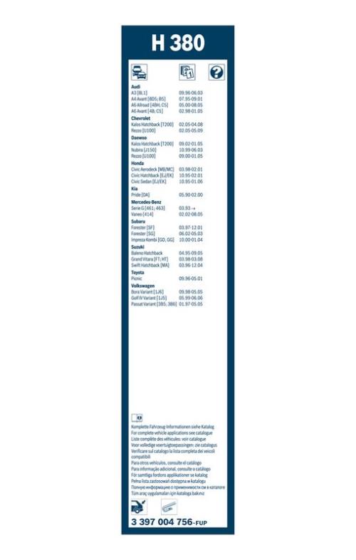 BOSCH 3 397 004 756 Wischblatt