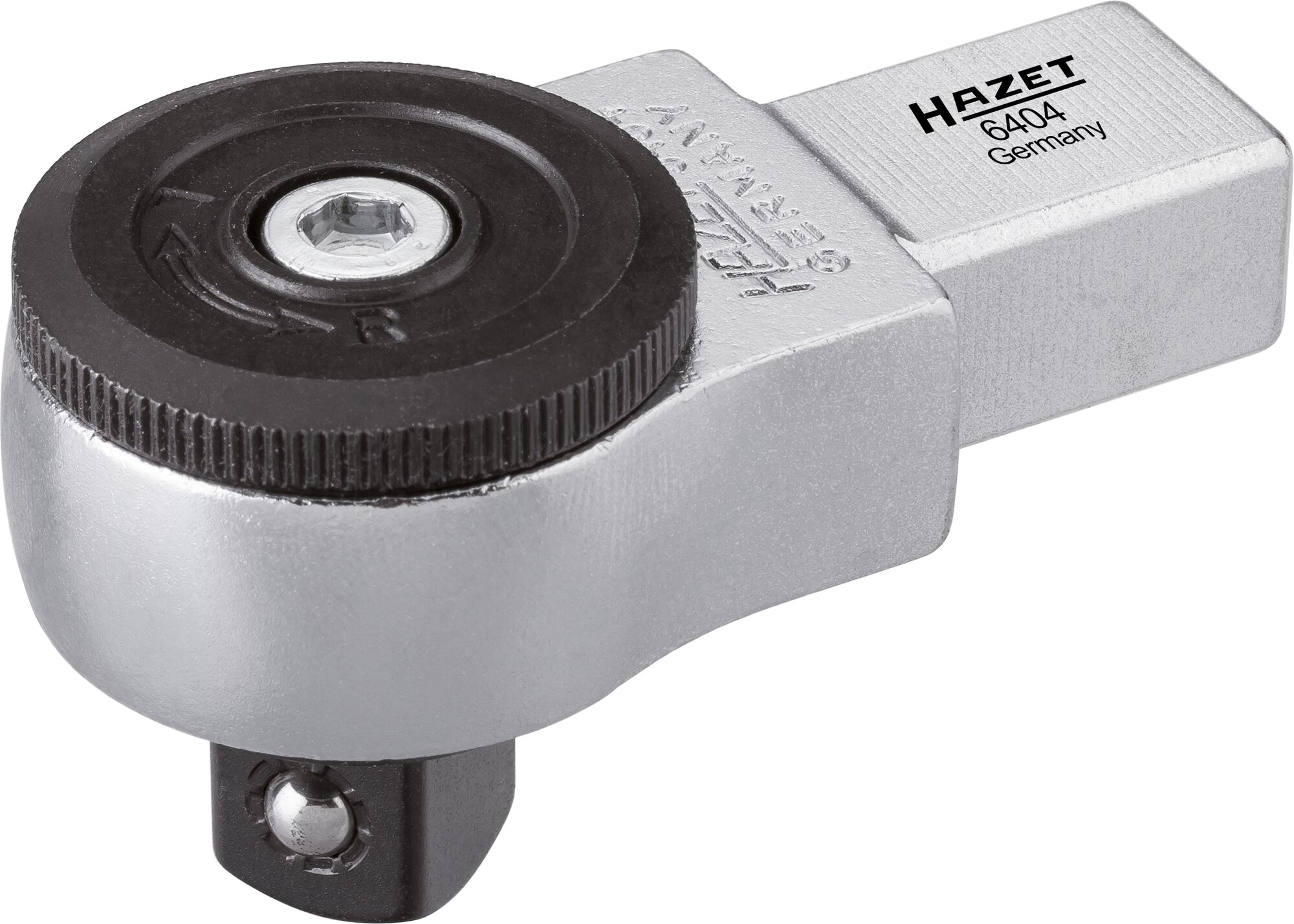 HAZET Einsteck-Umschaltknarre 6404 ∙ 14 x 18 mm Einsteck-Vierkant ∙ 1/2 Zoll (12,5 mm) Vierkant ∙ Länge: 70,5 mm