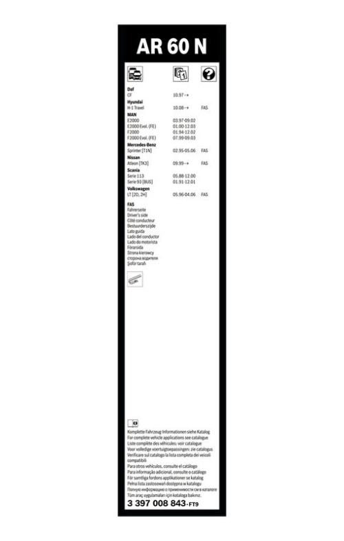 BOSCH 3 397 008 843 Wischblatt
