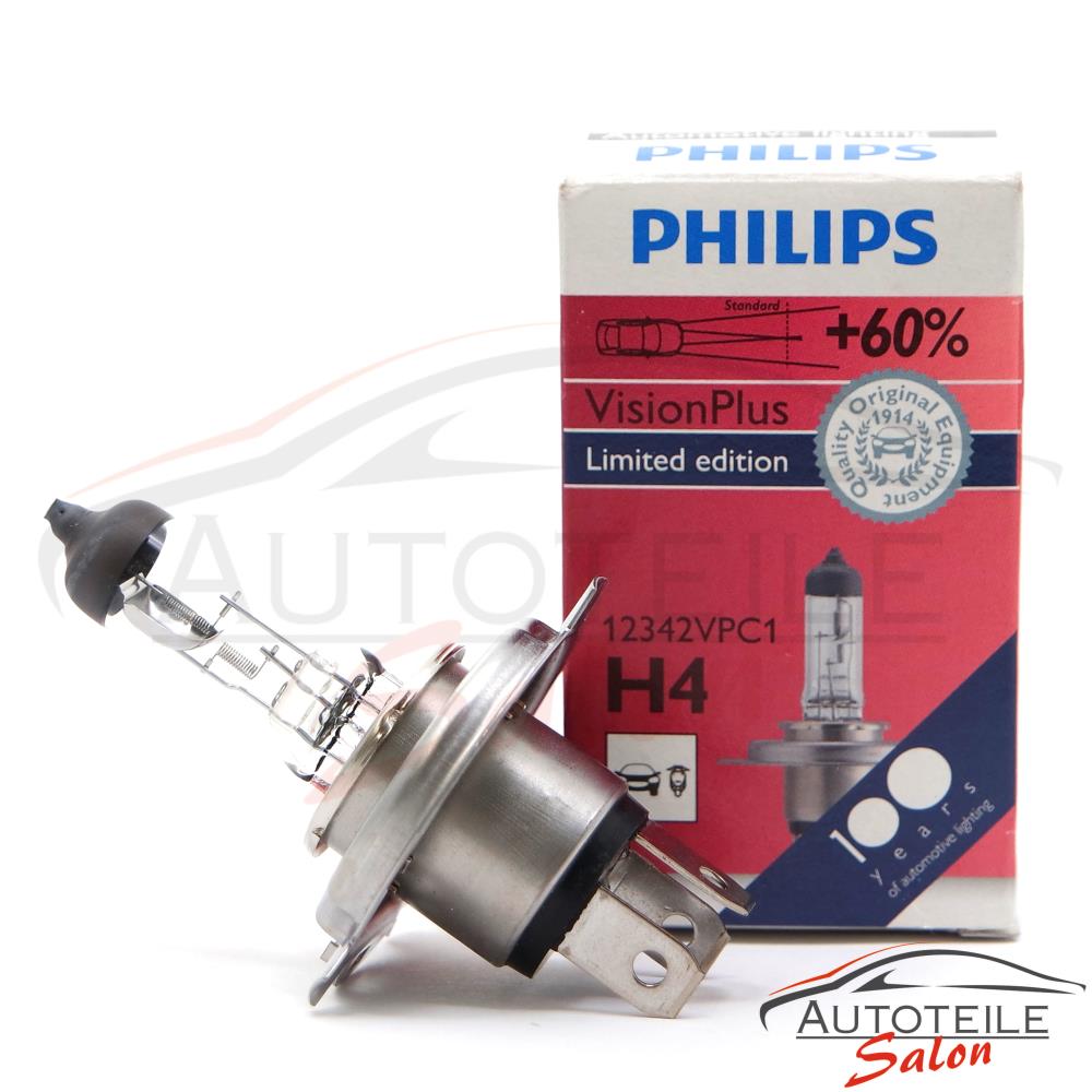 Philips H4 VisionPlus 60% 12342VPC1