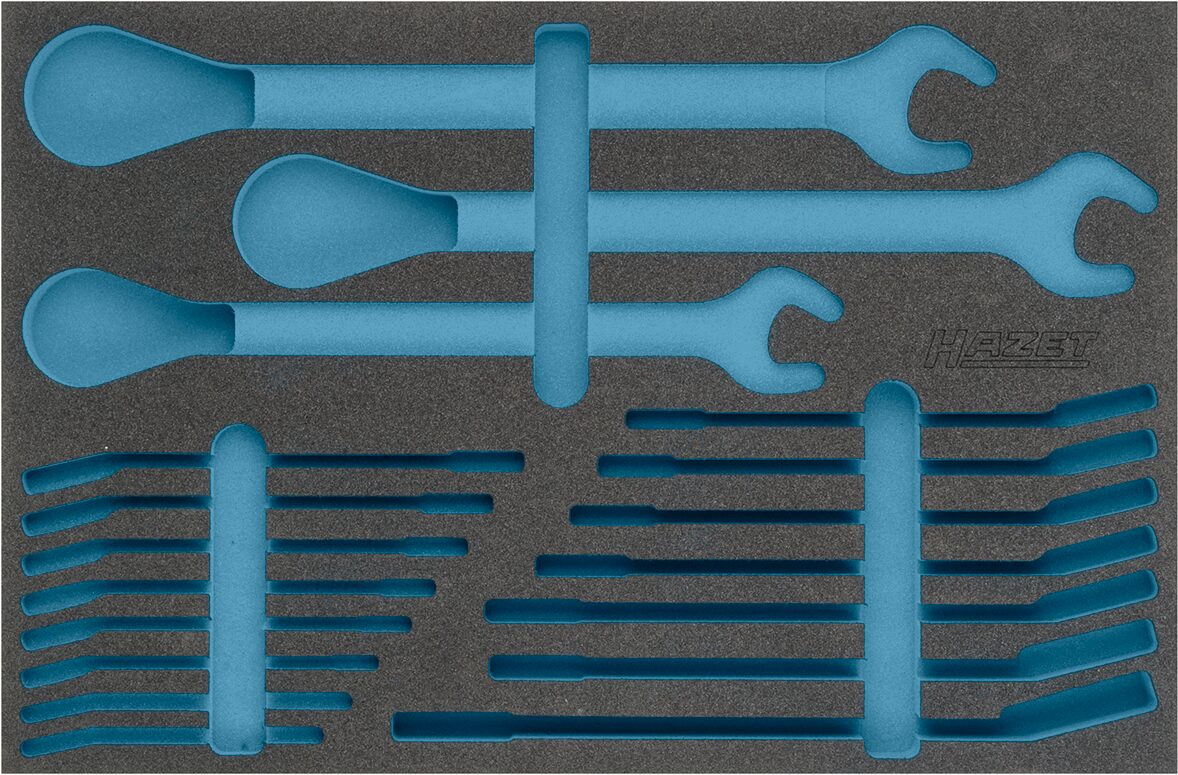 HAZET 2-Komponenten Weichschaumeinlage 163-366L ∙ L x B: 519 x 342 mm