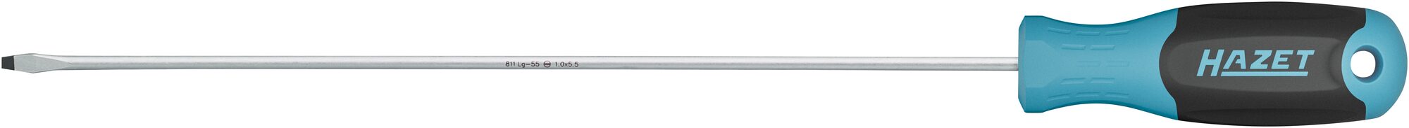 HAZET Schraubendreher 811LG-55 ∙ Schlitz Profil ∙ SW 1 x 5,5 mm