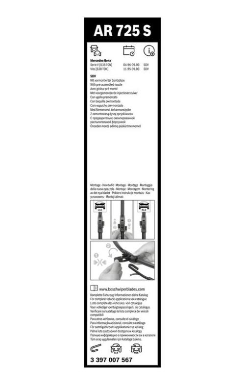 BOSCH 3 397 007 567 Wischblatt