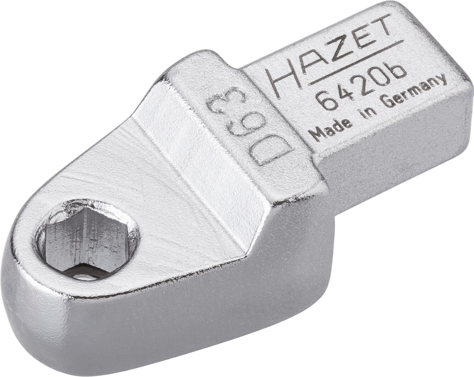 HAZET Einsteck-Halter für Bits 6420B ∙ 9 x 12 mm Einsteck-Vierkant ∙ 1/4 Zoll (6,3 mm) Sechskant∙ Länge: 40,5 mm