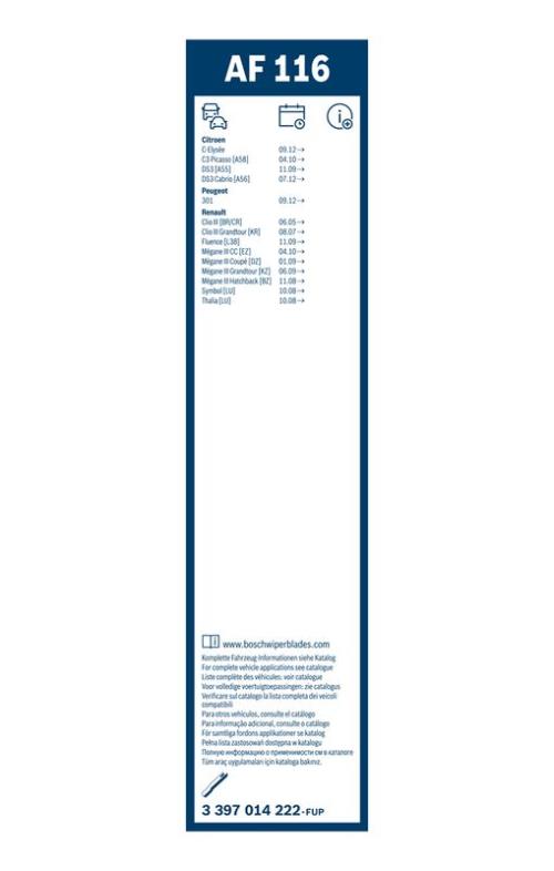 BOSCH 3 397 014 222 Wischblatt