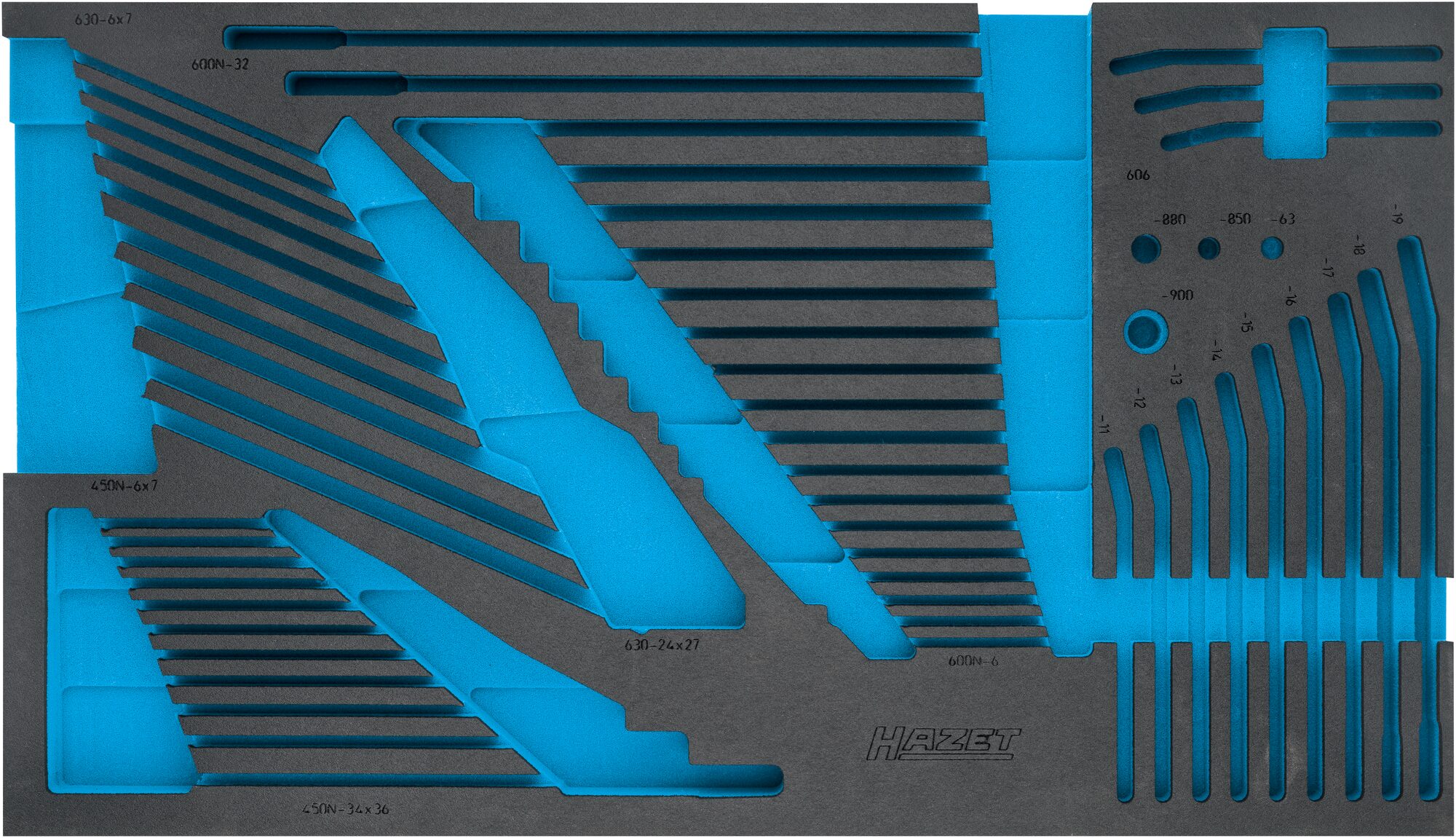 HAZET 2-Komponenten Weichschaumeinlage 163-528L ∙ L x B: 691 x 392 mm