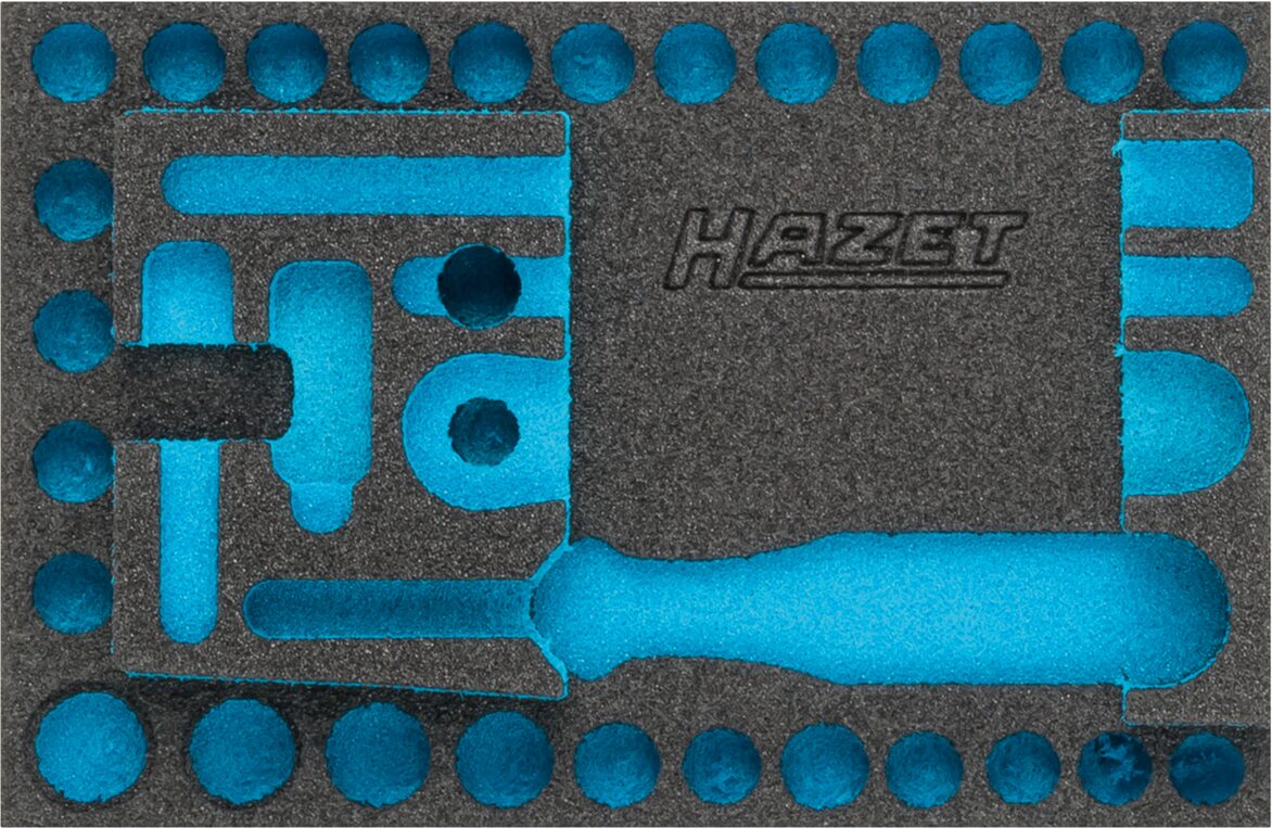 HAZET 2-Komponenten Weichschaumeinlage 163-338L ∙ L x B: 172 x 114 mm