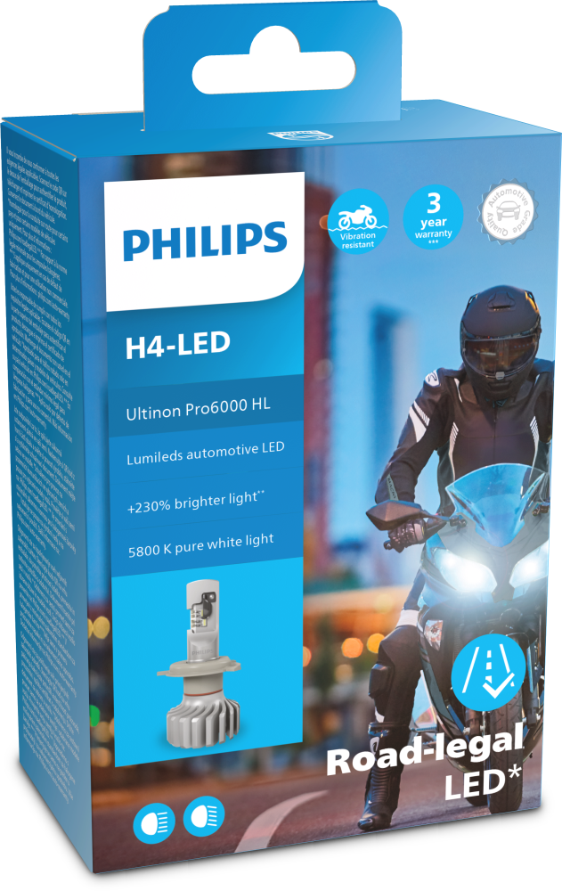 Philips Ultinon Pro6000 H4 LED VW Polo 86C inkl. 2F mit Zulassung