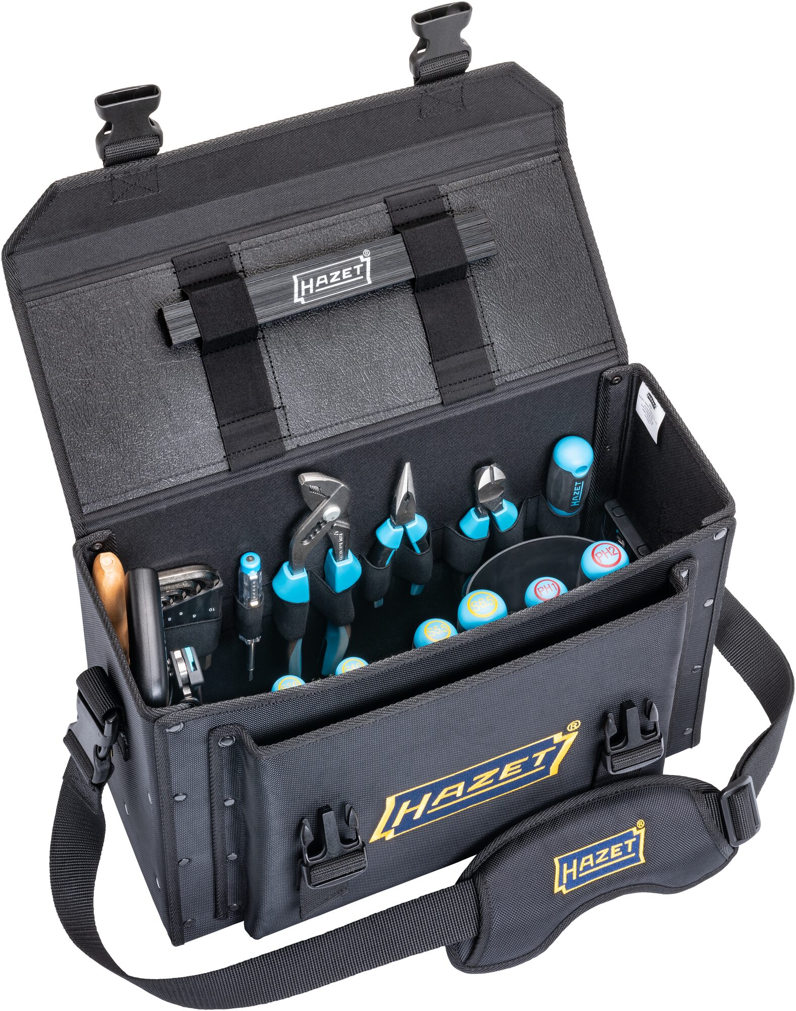 HAZET Werkzeugtasche ∙ klein ∙ mit 51 Werkzeugen 191T-1/51 ∙ 51-teilig