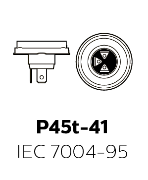 Philips R2 Standard (Bilux) 12V 45/40W P45t-41 (1stk.)