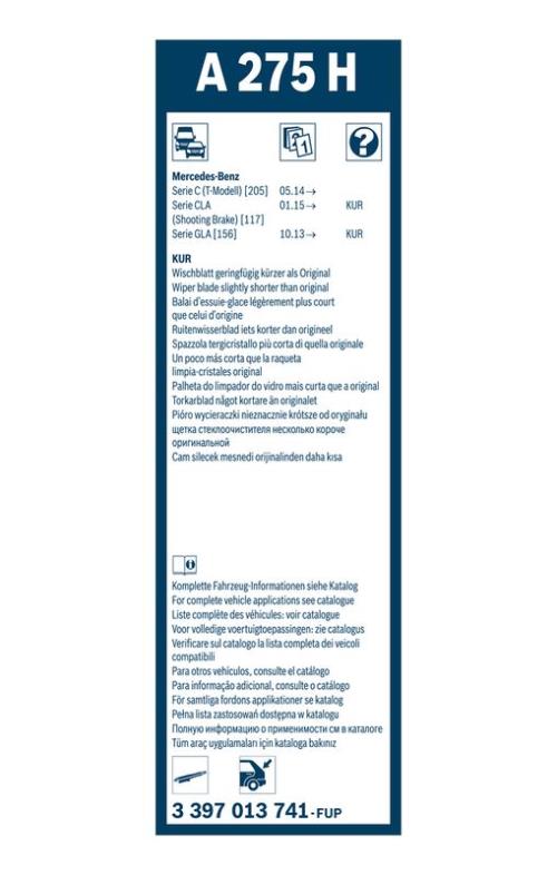 BOSCH 3 397 013 741 Wischblatt