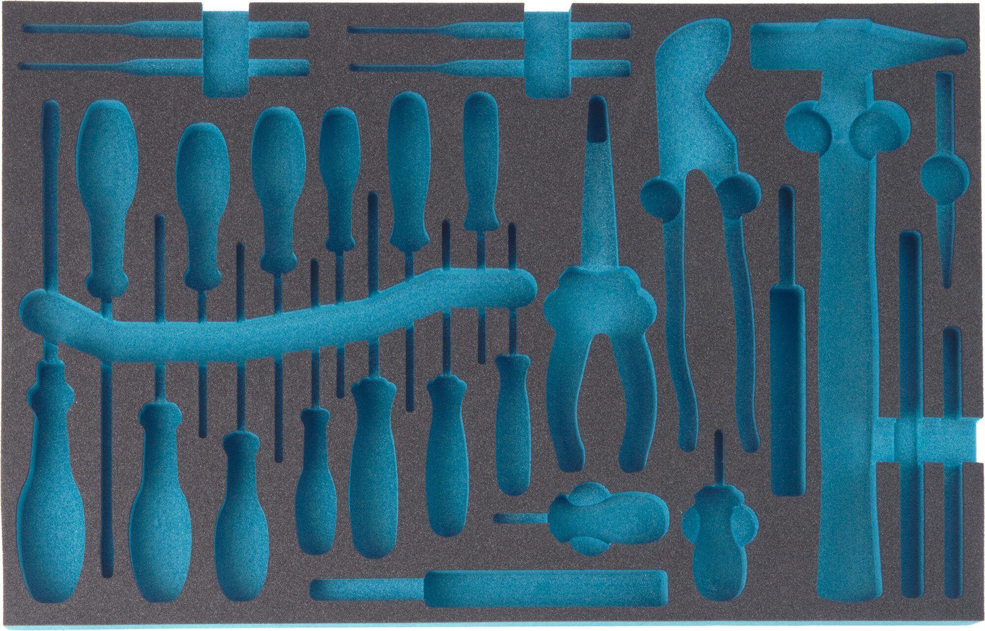 HAZET 2-Komponenten Weichschaumeinlage 163-31L ∙ L x B: 519 x 342 mm