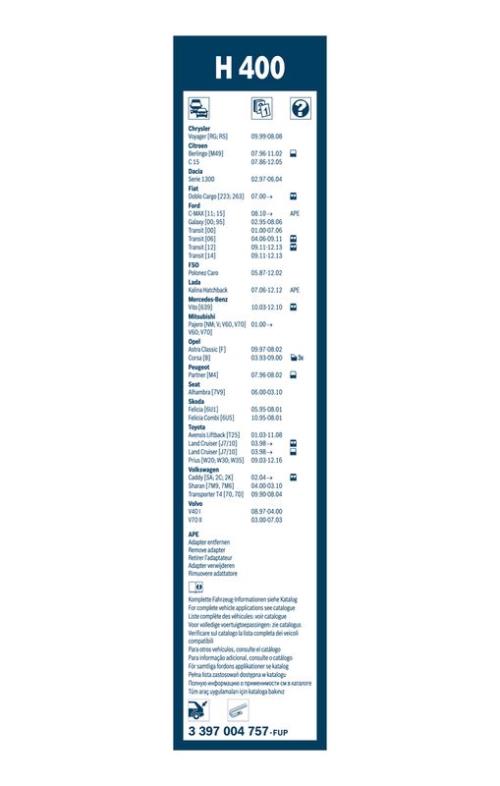 BOSCH 3 397 004 757 Wischblatt