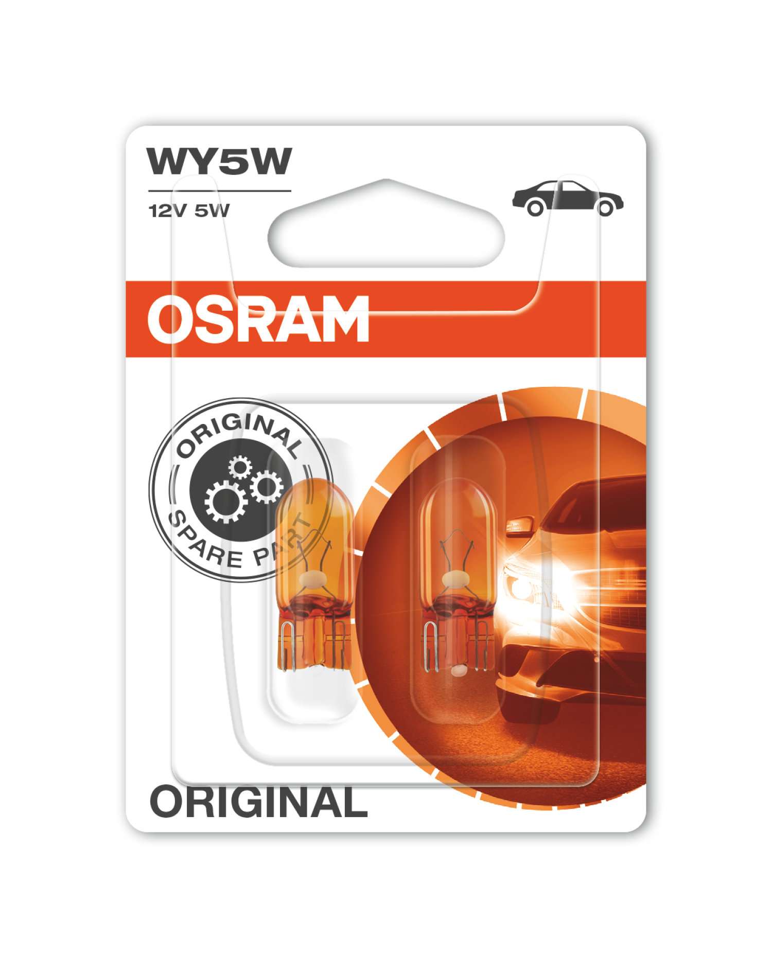 WY5W 12V 5W W2.1x9.5d 2st. Blister OSRAM
