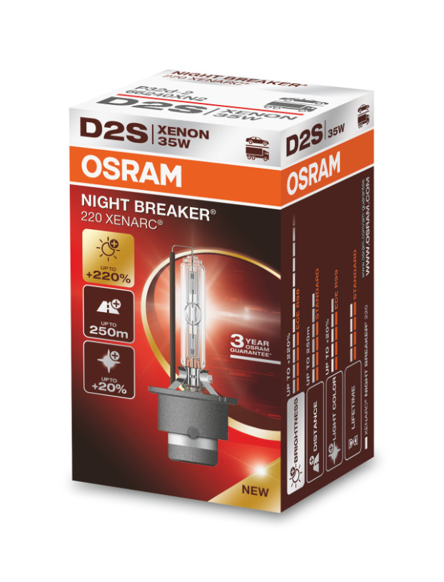 D2S 35W XENARC® NIGHT BREAKER® LASER +220% 3 Jahre Garantie*