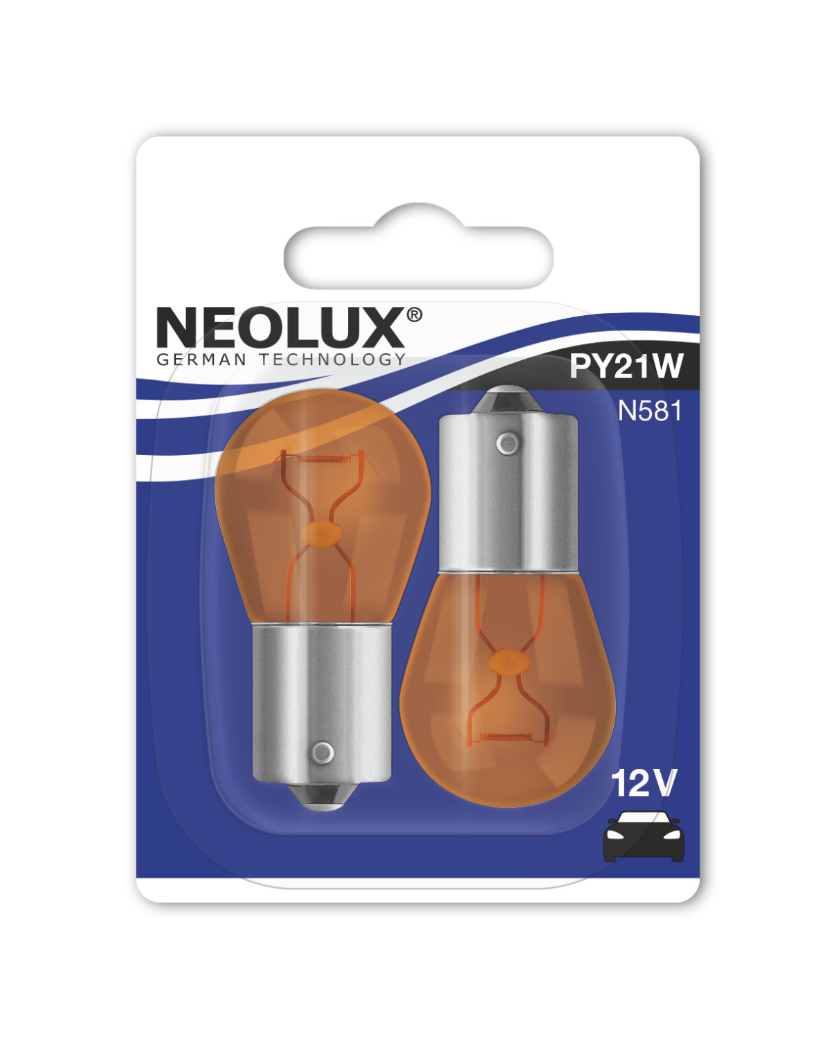 PY21W 12V 21W BAU15s (gelb) Blister 2 St. NEOLUX