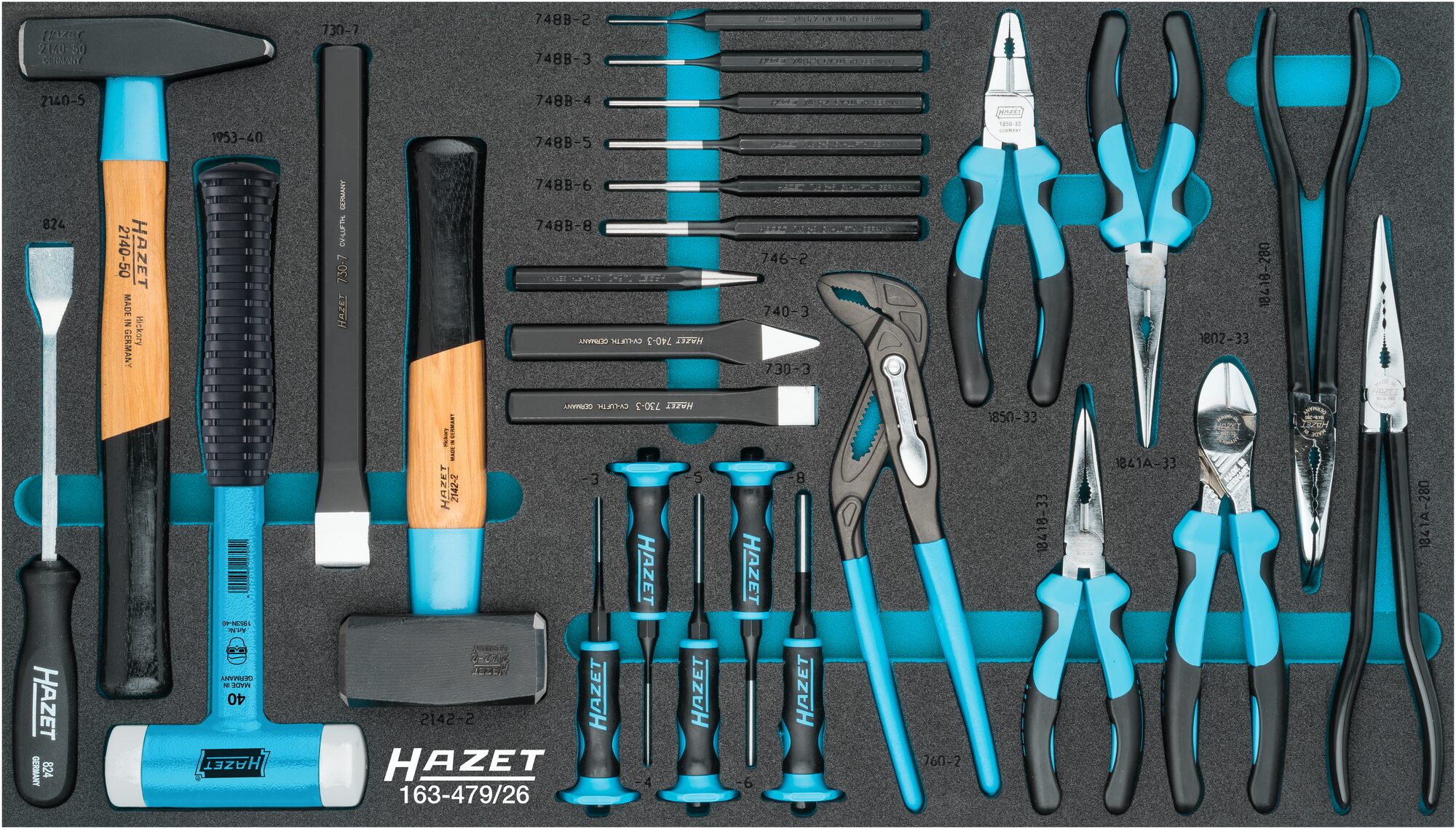 HAZET Universal Satz 163-479/26 ∙ 26-teilig