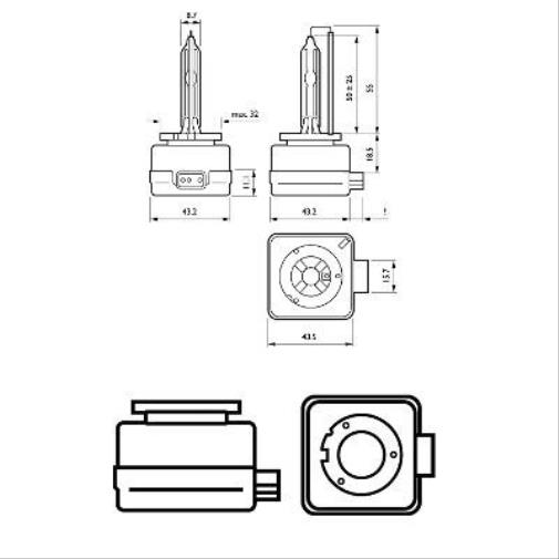 Philips D3S Vision Xenon Autolampe OE Qualität 42403VIS1