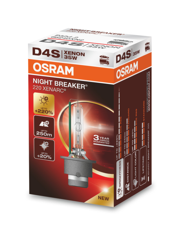 D4S 35W XENARC® NIGHT BREAKER® LASER +220% 3 Jahre Garantie*