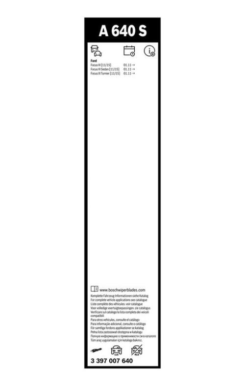 BOSCH 3 397 007 640 Wischblatt