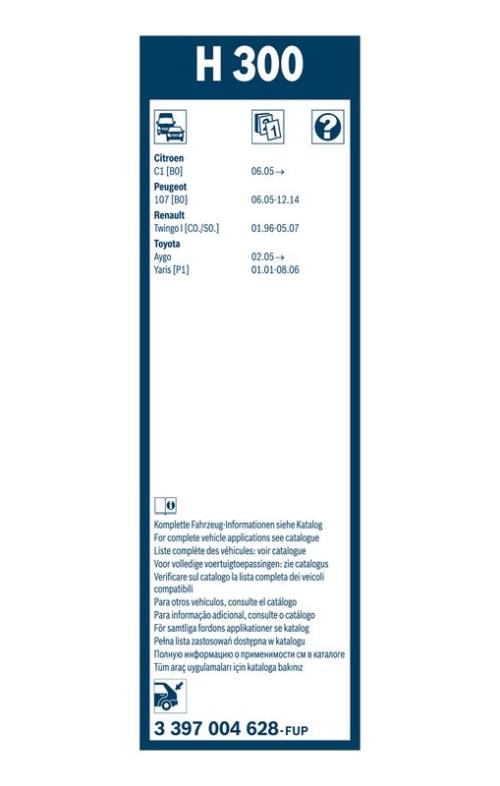 BOSCH 3 397 004 628 Wischblatt