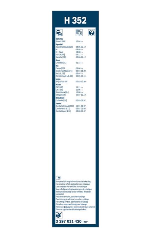 BOSCH 3 397 011 430 Wischblatt
